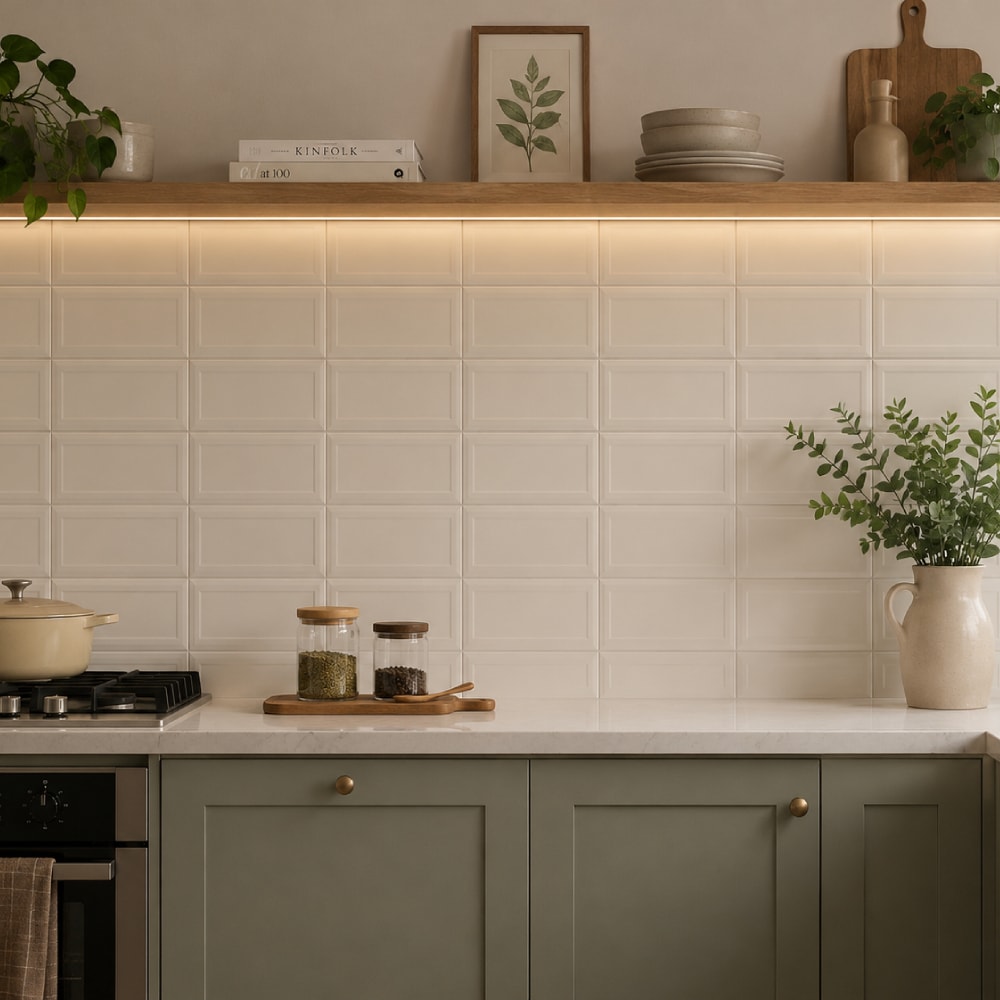 Revestimento Porcelanato Acetinado Decortiles 10x20cm Trapiz Gelo Bold - 8062997