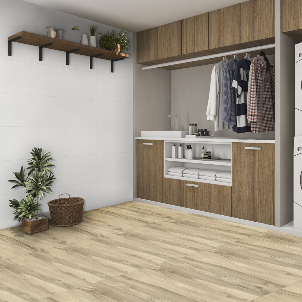 Revestimento Porcelanato Acetinado Delta 35x70cm Bianco Retificado - 3201