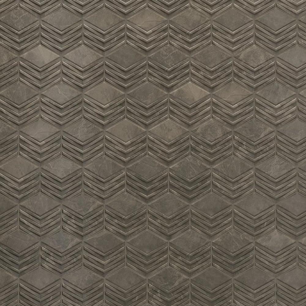 Revestimento Porcelanato Acetinado Hexagonal 17,5x17,5cm Caixa 0,26m² Portinari Castellon Hexa BW Bold - 6062168