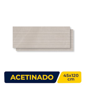 Revestimento Porcelanato Acetinado Portobello 45x120cm Thera Off White Strata Retificado - 211844E
