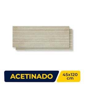 Revestimento Porcelanato Acetinado Portobello 45x120cm Vena Roma Crema Strata Retificado - 212081E