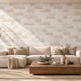 Revestimento Porcelanato Acetinado Savane 56x113cm Rock Face Trulli Retificado