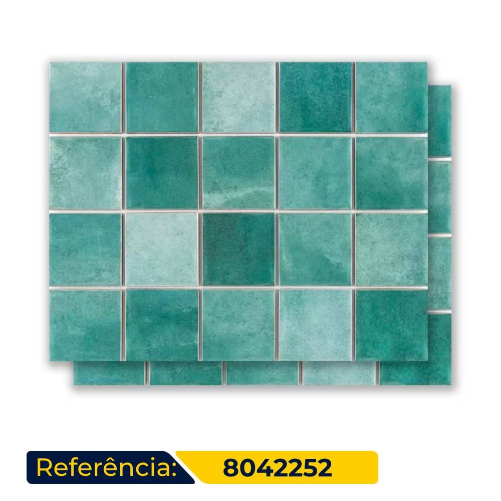 Revestimento Porcelanato Brilhante 10X10cm Caixa 1,92m² Eliane Jade Mesh - 8040052