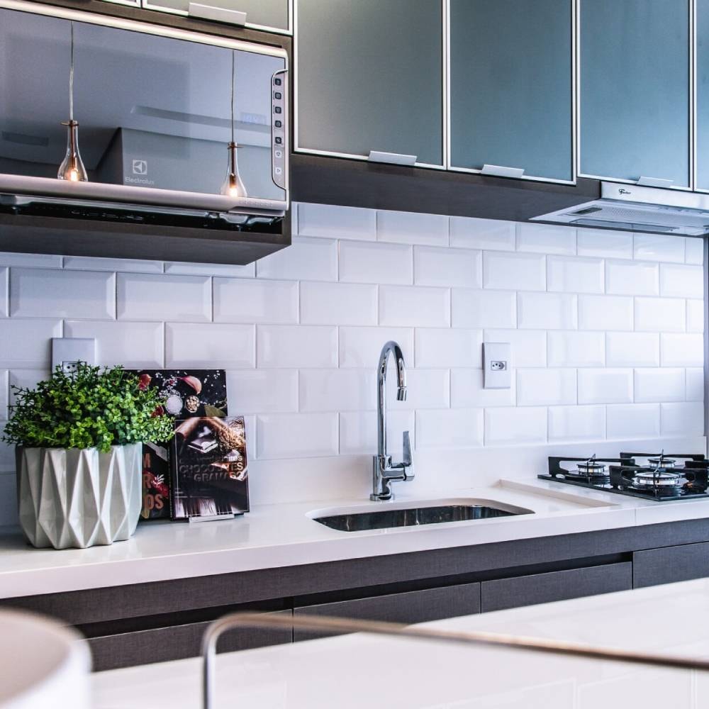 Revestimento Porcelanato Brilhante 10x20cm Caixa 1,00m² Eliane Metro White Bold - 8052094