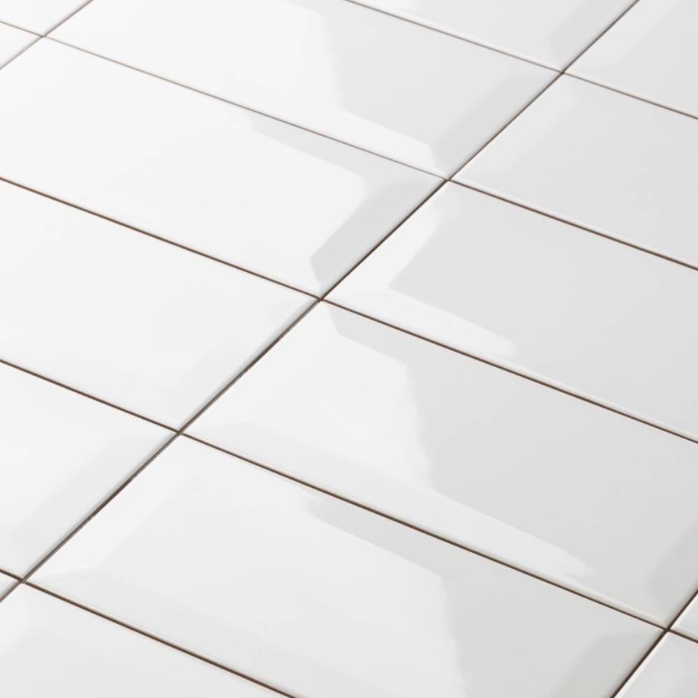 Revestimento Porcelanato Brilhante 10x20cm Caixa 1,00m² Eliane Metro White Bold - 8052094