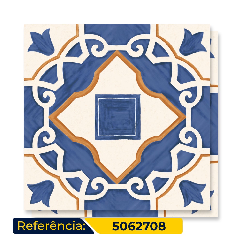 Revestimento Porcelanato Brilhante 20x20cm Ceusa Peça Italian Days Dec1 Mix Lux - 5062708