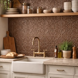 Revestimento Porcelanato Brilhante 20x20cm Decortiles Flow 1 Ganache - 8026040