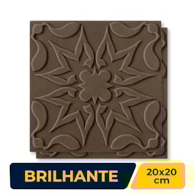 Revestimento Porcelanato Brilhante 20x20cm Decortiles Flow 1 Ganache - 8026040