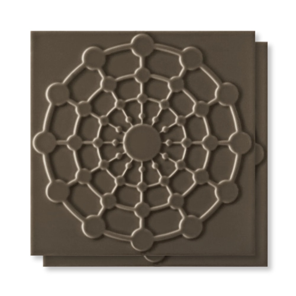 Revestimento Porcelanato Brilhante 20x20cm Decortiles Flow 2 Ganache - 8026041