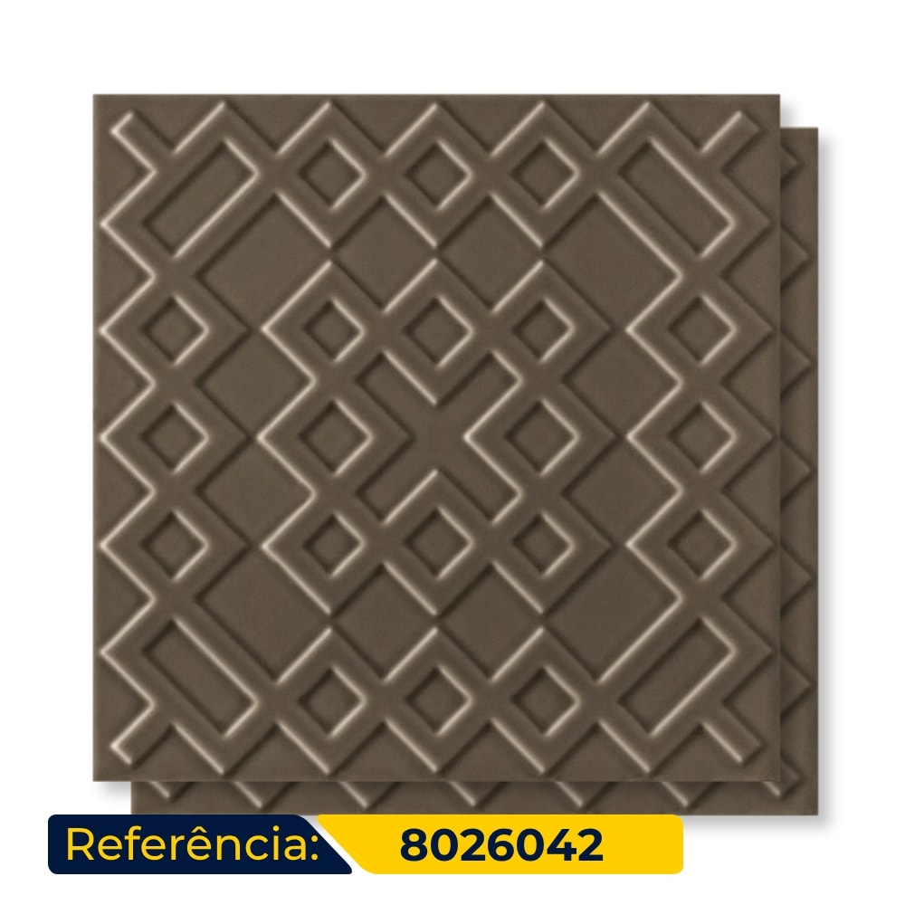 Revestimento Porcelanato Brilhante 20x20cm Decortiles Flow 3 Ganache - 8026042