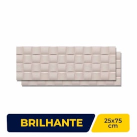 Revestimento Porcelanato Brilhante 25x75cm Gardenia Dama Flango - Unidade - 70224