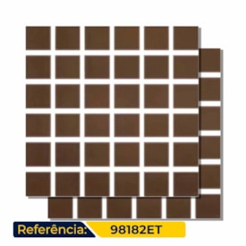 Revestimento Porcelanato Brilhante 28x33cm Caixa 0,93m² Portobello Cherie Bleu Strop Choc - 98182ET