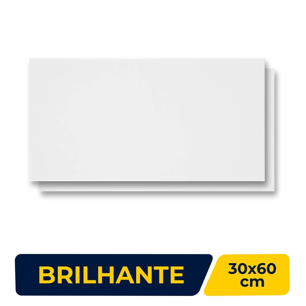 Revestimento Porcelanato Brilhante 30x60cm Caixa 2,18m² Portobello Antartida Line Bold - 204314E
