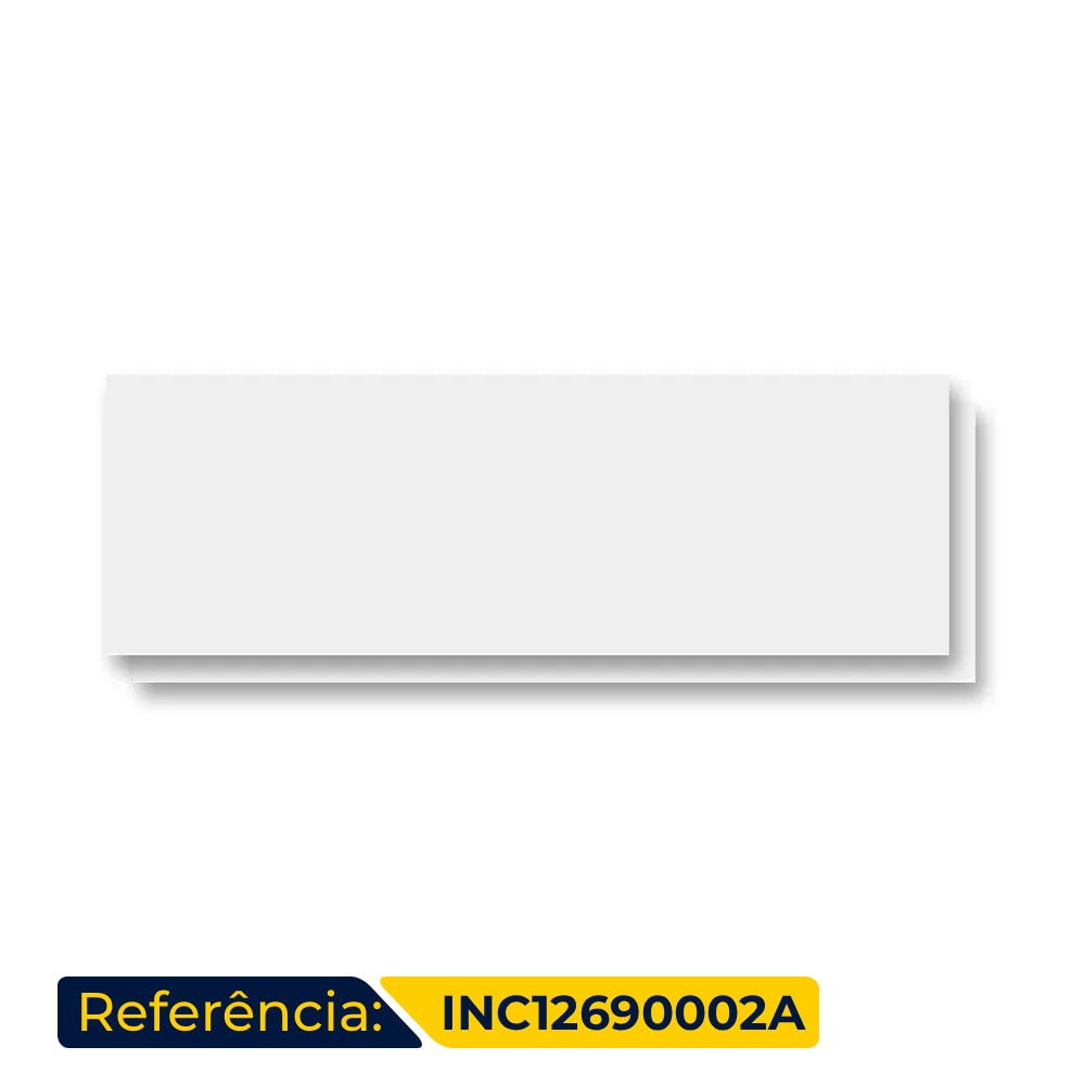 Revestimento Porcelanato Brilhante 30x90,2cm Caixa 1,89m² Incepa Alaska Branco Retificado - INC12690002A