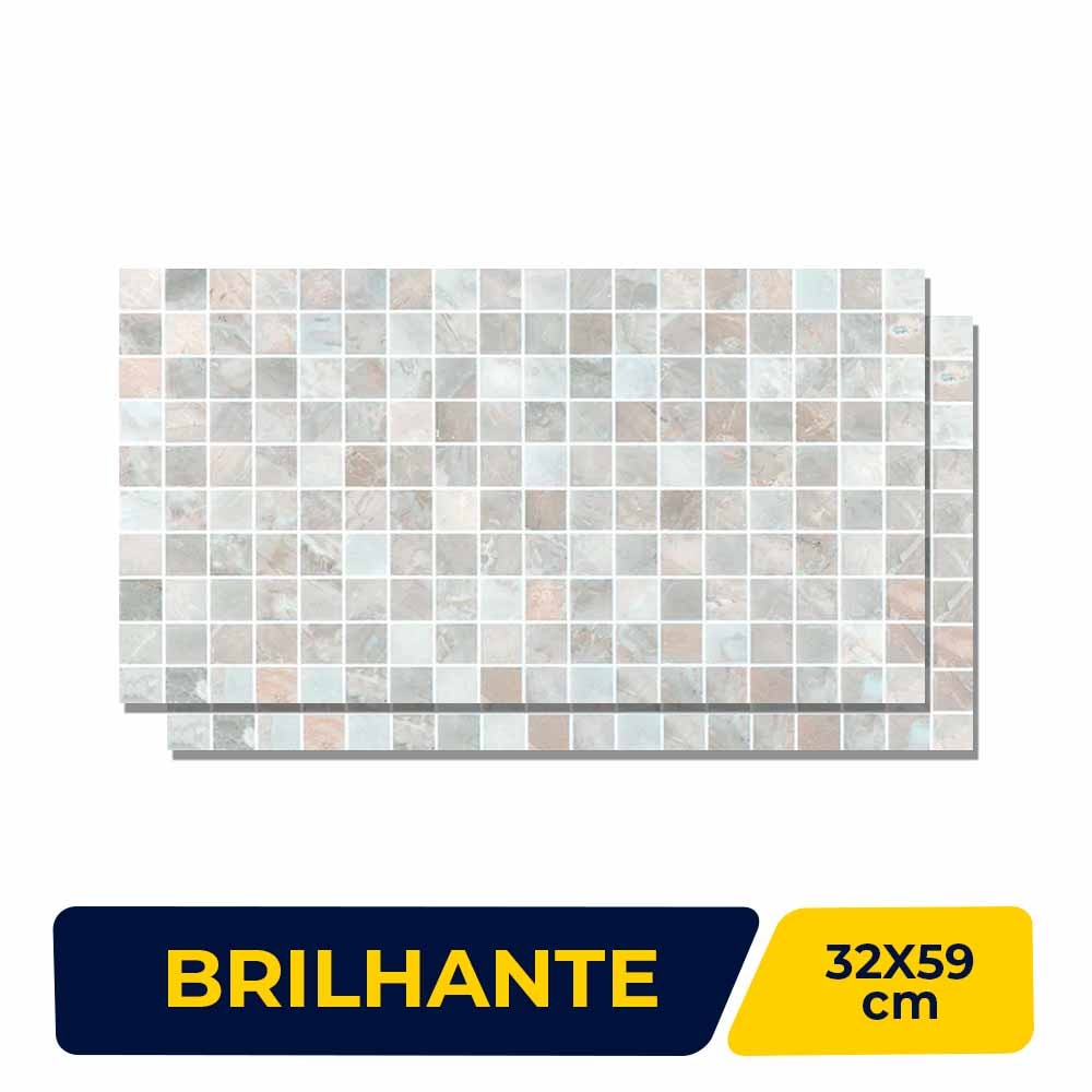 Revestimento Porcelanato Brilhante 32x59cm Caixa 1,13m² Incepa Cygnus Retificado - 61190174