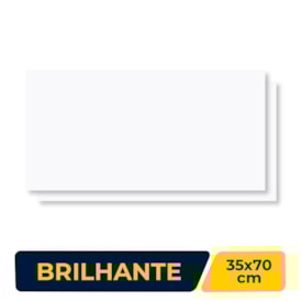 Revestimento Porcelanato Brilhante 35x70cm Caixa 1,97m² Delta Bianco Retificado - 2431