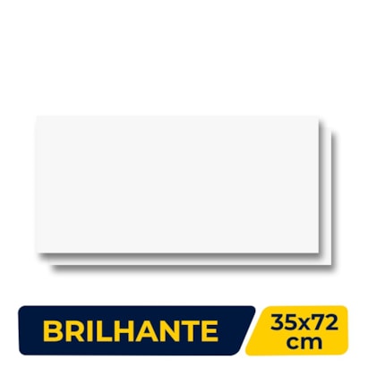 Revestimento Porcelanato Brilhante 35x72cm Caixa 2,02m² ViaRosa Classic White Retificado - BR35000