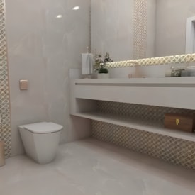 Revestimento Porcelanato Brilhante 43,2x91cm Ceusa Peça Baccarat Ayss - 5032914