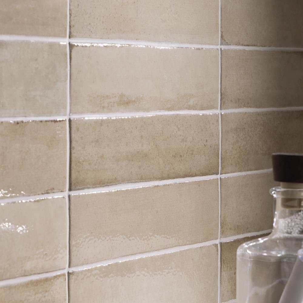 Revestimento Porcelanato Brilhante 6,5x23cm Caixa 0,54m² Portobello Artfact Straw Bold