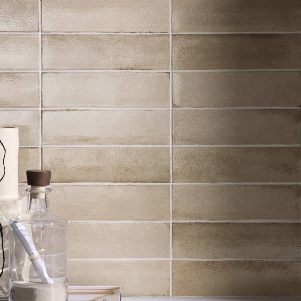 Revestimento Porcelanato Brilhante 6,5x23cm Caixa 0,54m² Portobello Artfact Straw Bold