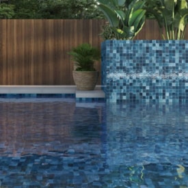 Revestimento Porcelanato Brilhante 7,5x7,5cm Caixa 1,59m² Eliane Noronha Mar Mesh - 8040055