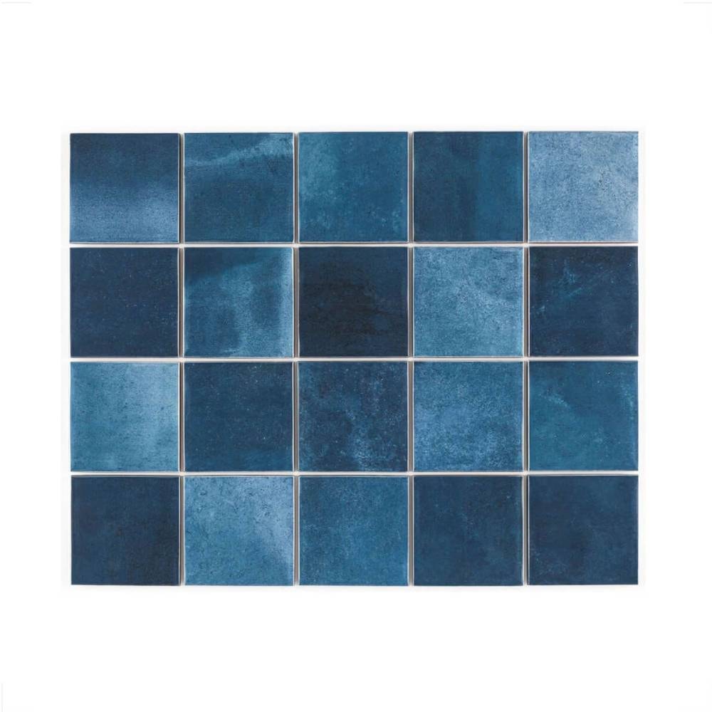Revestimento Porcelanato Brilhante 7,5x7,5cm Caixa 1,59m² Eliane Noronha Mar Mesh - 8040055