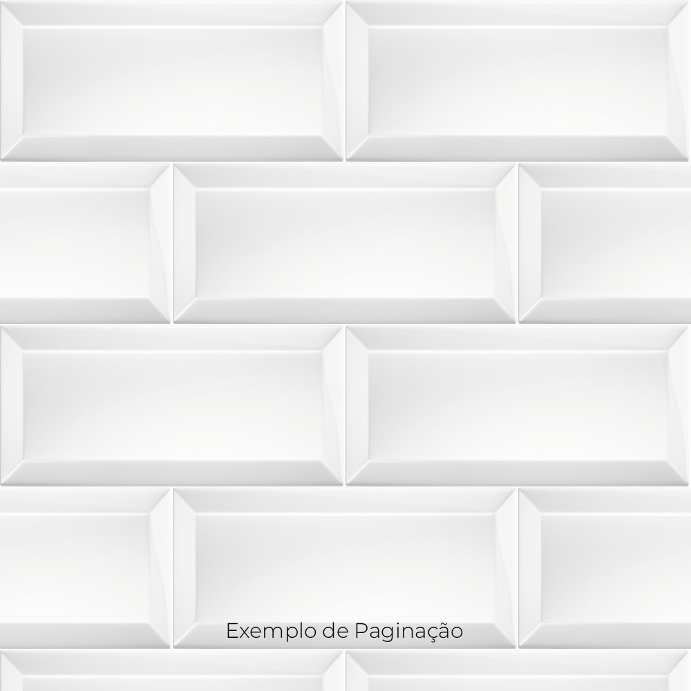 Revestimento Porcelanato Brilhante 7,7x15,4cm Caixa 0,93m² Roca Bisotê Blanco Bold - FYO01GQ011