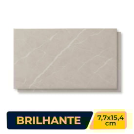 Revestimento Porcelanato Brilhante 7,7x15,4cm Caixa 0,93m² Roca Portonovo Gray Bold - UWPO10236