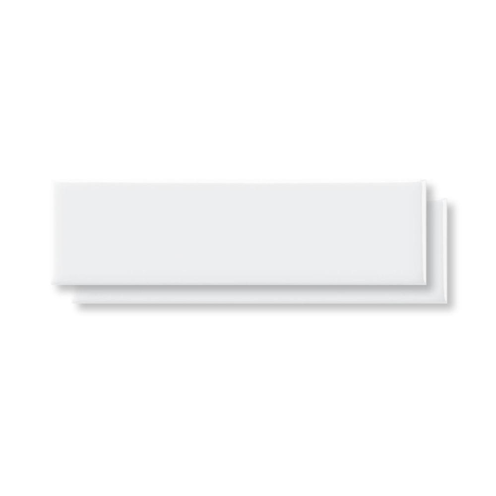 Revestimento Porcelanato Brilhante 7x25cm Caixa 0,52m² Decortiles Mind Light Branco Bold - 8037666