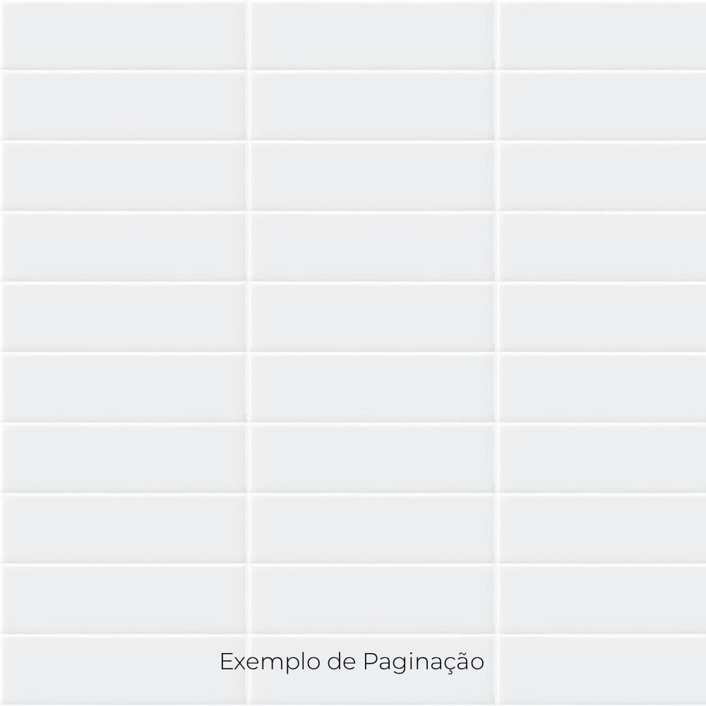 Revestimento Porcelanato Brilhante 7x25cm Caixa 0,52m² Decortiles Mind Light Branco Bold - 8037666
