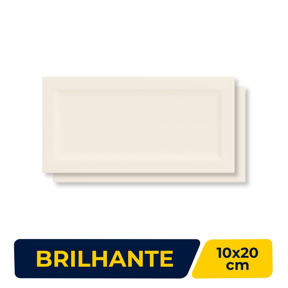 Revestimento Porcelanato Brilhante Decortiles 10x20cm Trapiz Fava Bold - 8062999