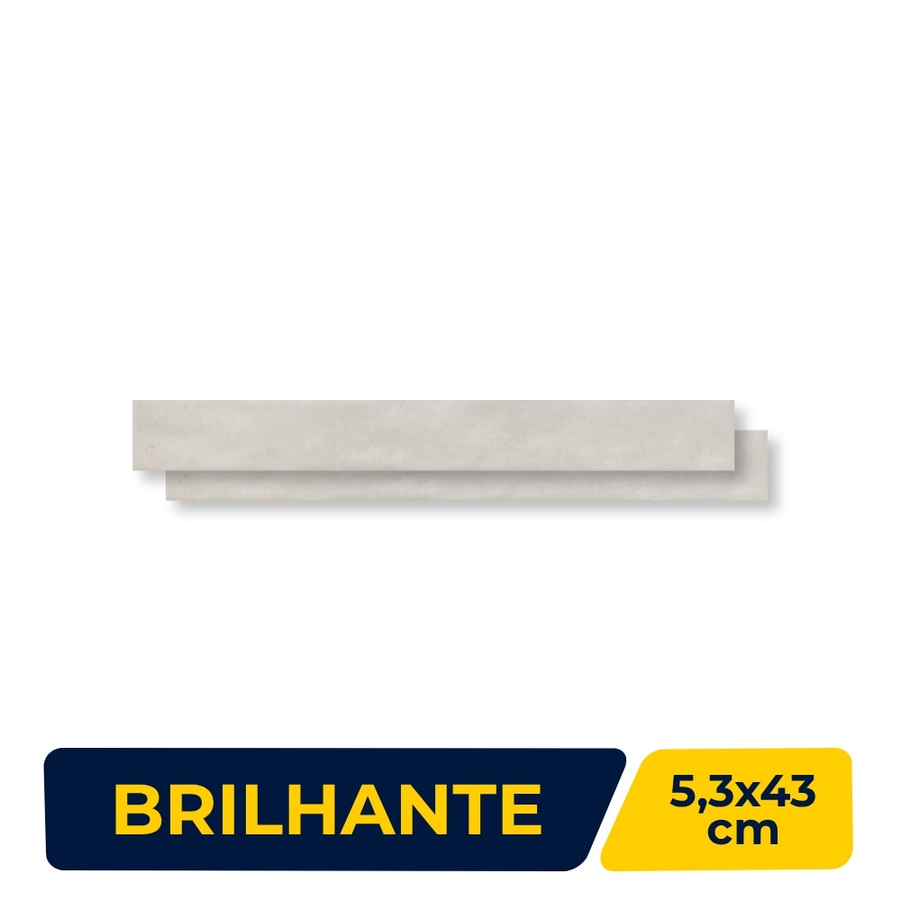 Revestimento Porcelanato Brilhante Decortiles 5,3x43cm Murano Ostra Bold - 8064726