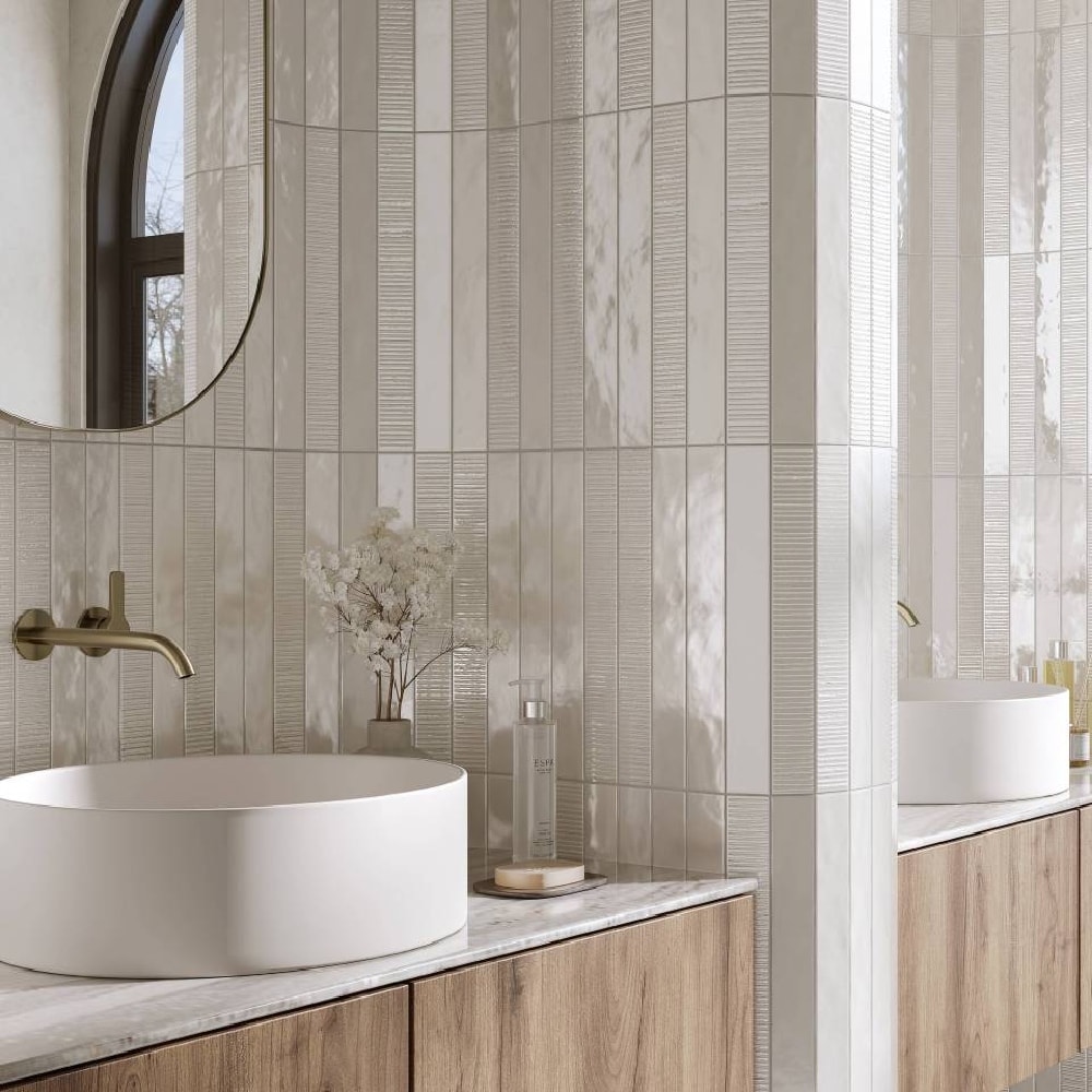 Revestimento Porcelanato Brilhante Decortiles 5,3x43cm Murano Ostra Bold - 8064726