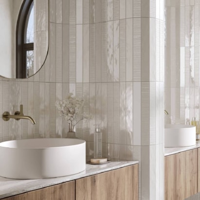 Revestimento Porcelanato Brilhante Decortiles 5,3x43cm Murano Ostra Bold - 8064726