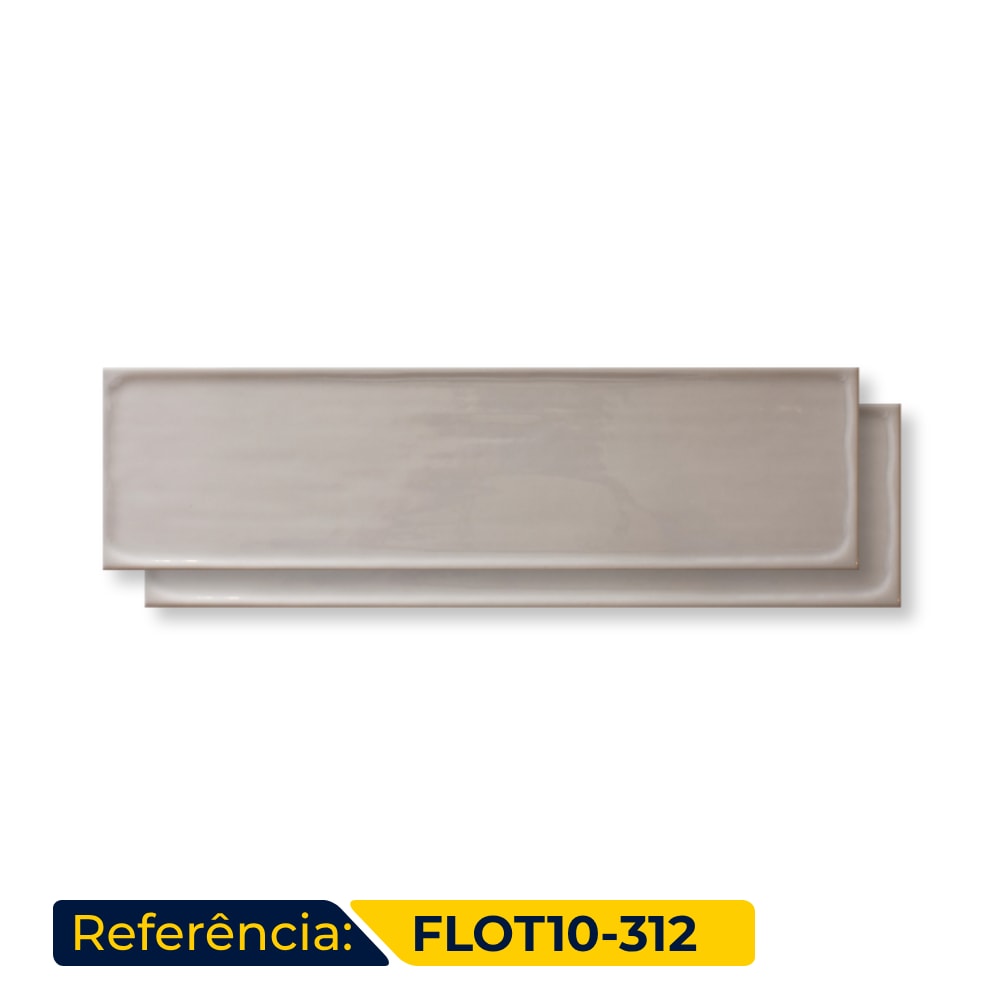 Revestimento Porcelanato Brilhante Roca 7,7x30,5cm Flow Tender Gray Bold - FLOT10-312