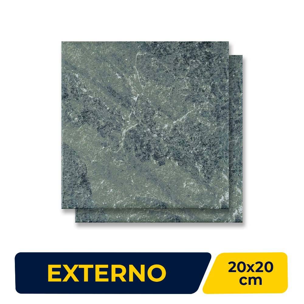 Revestimento Porcelanato Externo 20x20cm Caixa 0,64m² Portobello Malibu Mountain - 28798E