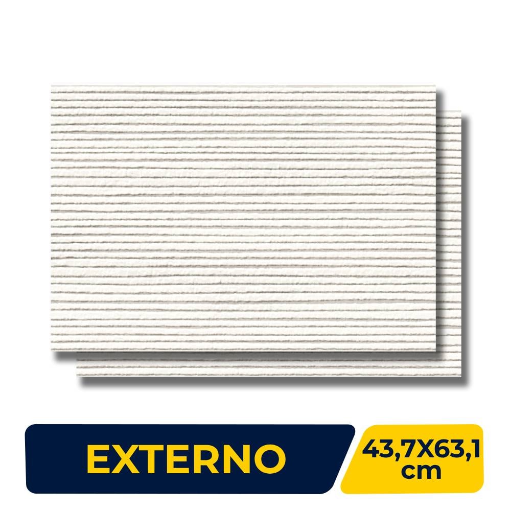 Revestimento Porcelanato Externo 43.7x63.1cm Caixa 1,65m² Ceusa Escacilhado Palha Retificado - 5008446