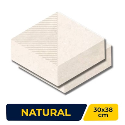 Revestimento Porcelanato Hexagonal Natural 30x38cm Caixa 0,73m² Portinari Ritual Decor OFW - 62521