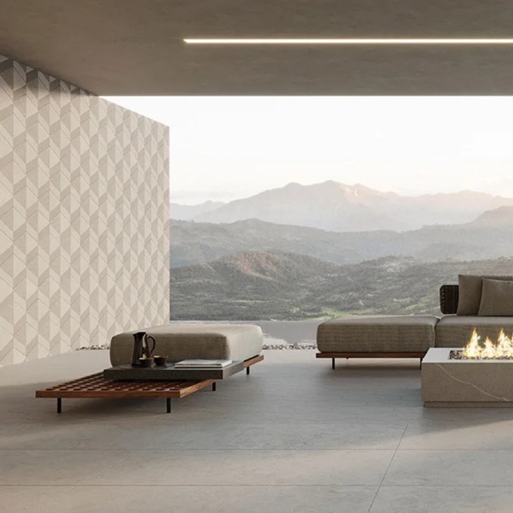 Revestimento Porcelanato Hexagonal Natural 30x38cm Caixa 0,73m² Portinari Ritual Decor OFW Bold - 62521