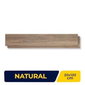 Revestimento Porcelanato Natural 20x120cm Caixa 1,19m² Portobello Canela Dourada Retificado - 26039E