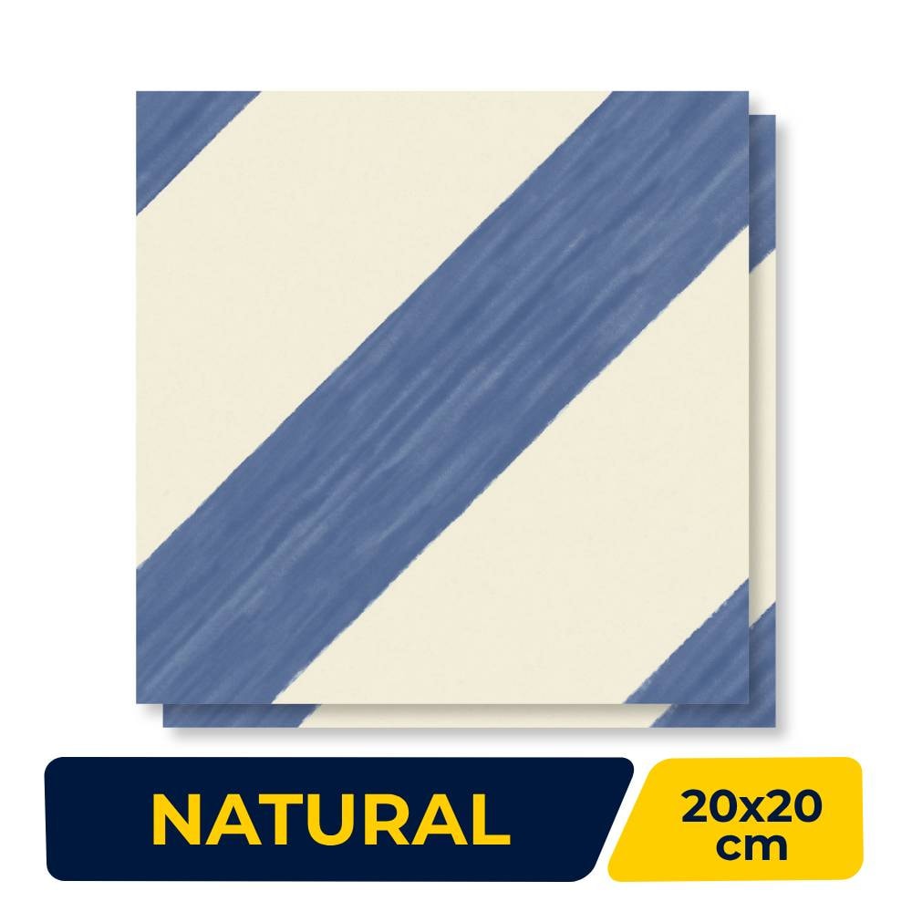 Revestimento Porcelanato Natural 20x20cm Ceusa Peça Italian Days Ladril Line - 5062802