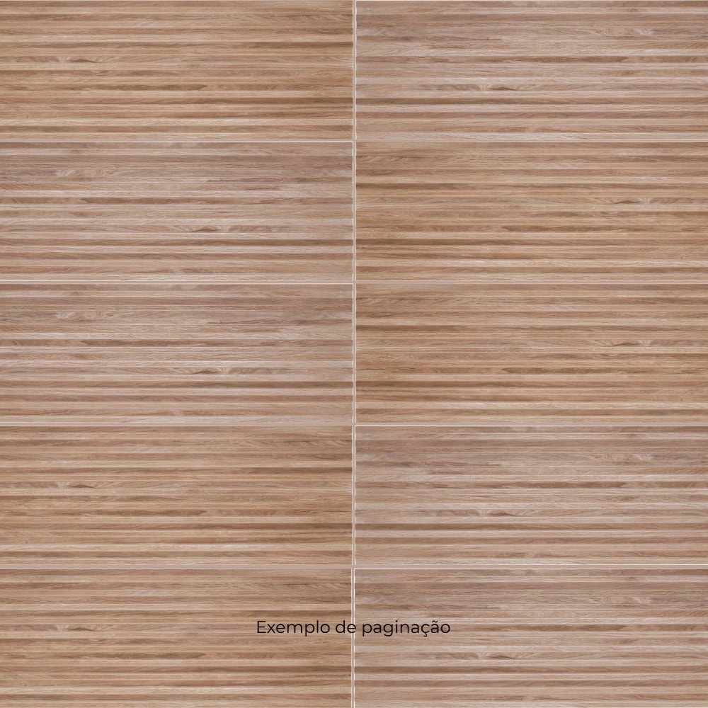 Revestimento Porcelanato Natural 30x90cm Caixa 1,34m² Portobello Canela Decor Ripado Retificado