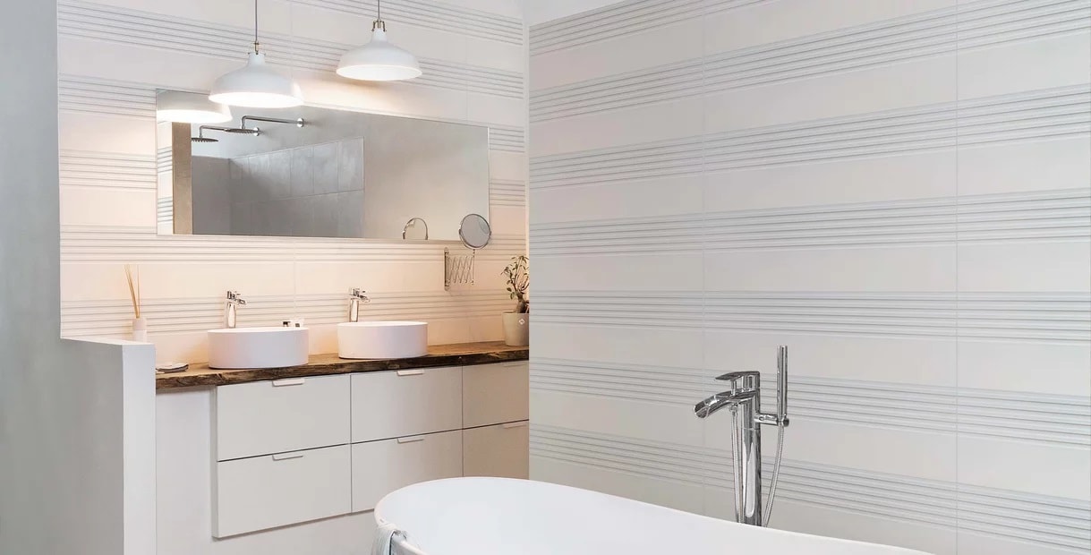 Revestimento Porcelanato Natural 30x90cm Caixa 1,34m² Portobello Decor Ripado Retificado - 201697E