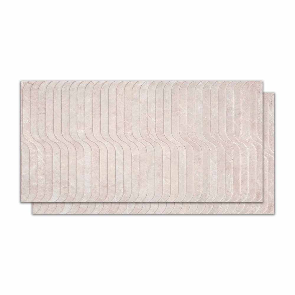 Revestimento Porcelanato Natural 60x120cm Caixa 1,43m² Portobello Moonlight Off White Stream Retificado - 204140E