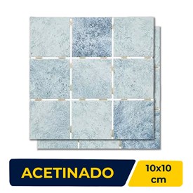 Revestimento Porcelanato Pastilha 10x10cm Caixa 1,40m² Atlas Papete - OMD15151