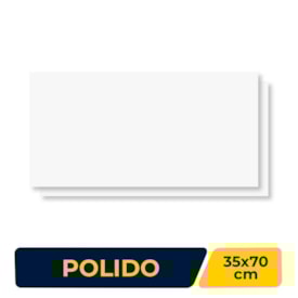 Revestimento Porcelanato Polido 35x70cm Caixa 2,22m² Delta Bianco Retificado - 2955