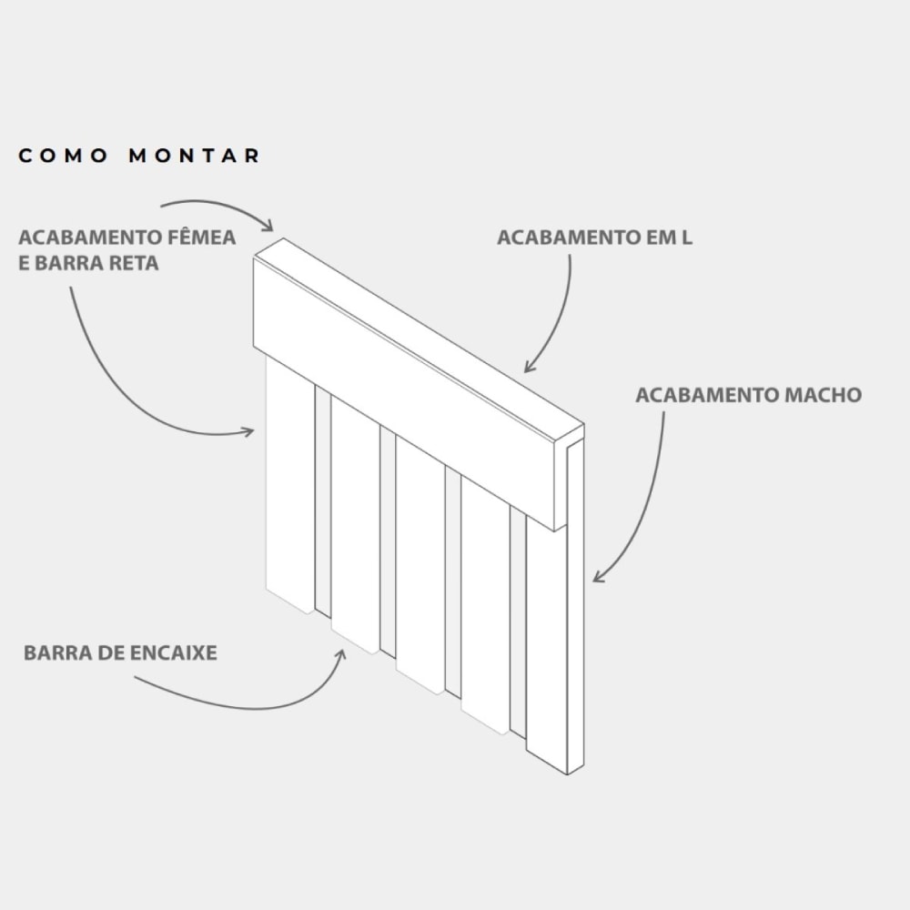 Ripado Acabamento 270x3cm Peça Fêmea Eucatex RU Peroba Rosa - 7962013