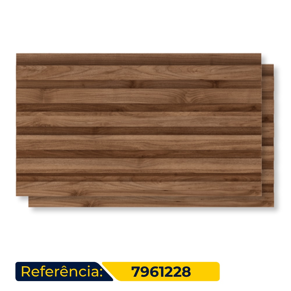 Ripado em Barras 270x5,5cm Caixa 0,75m² Eucatex RU Noce Oro - 7961228