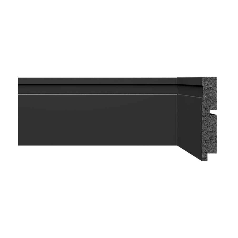 Rodapé 3457 Santa Luzia 240x10cm Preto - 26445