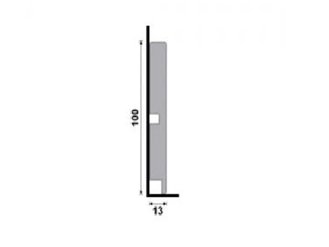 Rodapé 454 Santa Luzia 240x10cm Branco - 20232